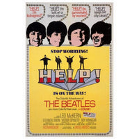 Help! Movie Poster Print featuring the iconic Beatles in vibrant colors.