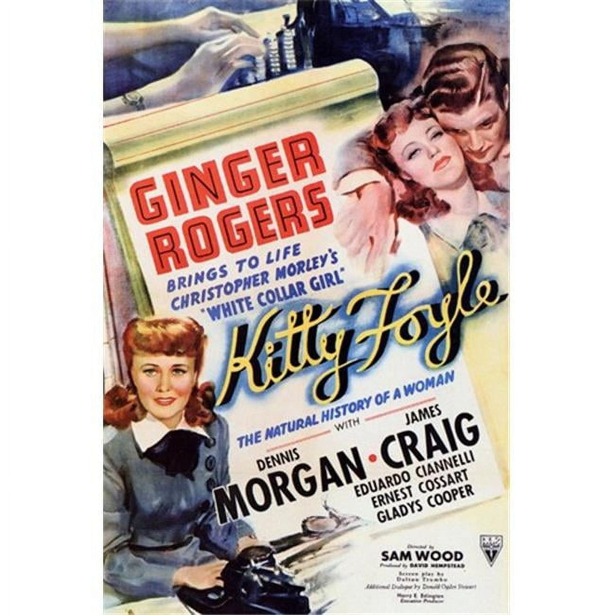 Kitty Foyle movie poster - Natural History of a Wo (11x17)