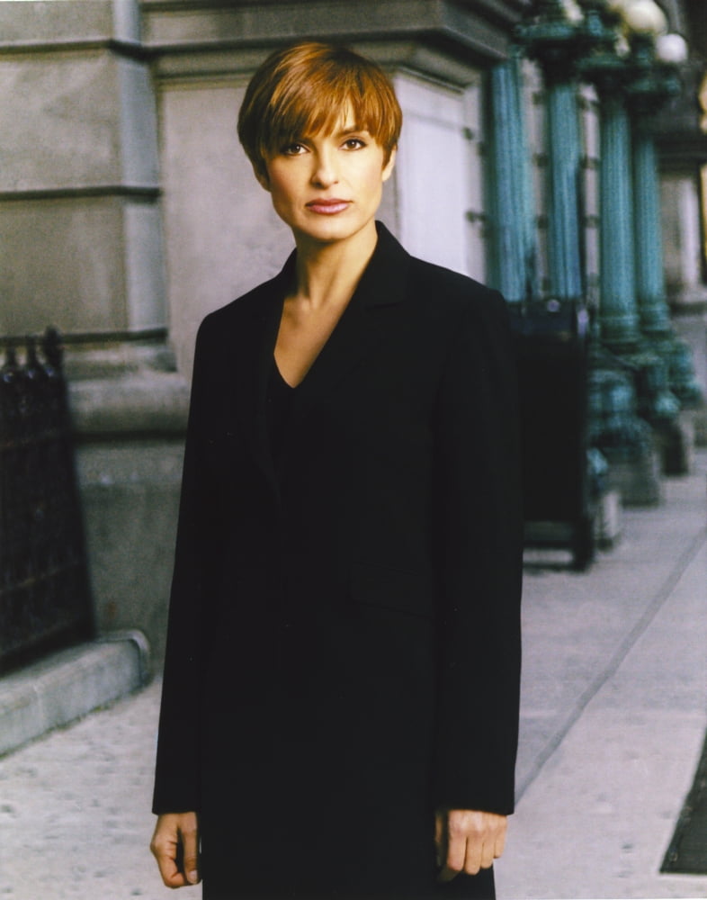Mariska Hargitay portrait photo print in black coat