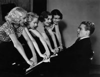 Footlight Parade poster featuring James Cagney in a classic scene from the 1933 film.