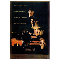 Unforgiven Movie Poster Print in 27x40 size featuring classic Western imagery