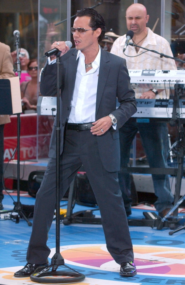 Marc Anthony performing on NBC's Today Show at Rockefeller Center July 27 2007 photo print