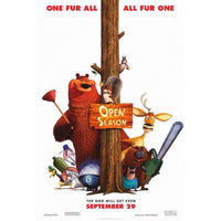 Open Season Movie Poster Print featuring colorful animated characters