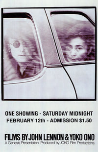 Films by John Lennon & Yoko Ono movie poster in 11x17 size.