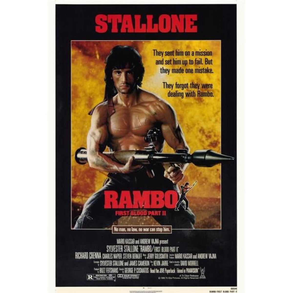 Rambo: First Blood Part II Movie Poster Print 27x40