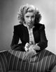 Gloria DeHaven black and white photo print leaning on a chair