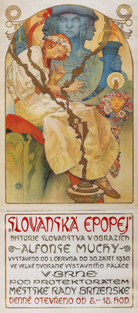 The Slav Epic Exhibition Poster Print by Alphonse Mucha