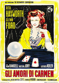 The Loves (GLI Amori Di Carmen) movie poster featuring Rita Hayworth, 1948 masterprint art.