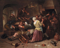Gamblers Quarreling fine art poster print by Jan Steen