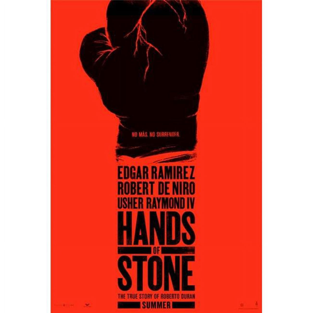 Hands of Stone Movie Poster featuring legendary boxer Roberto Durán