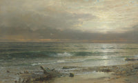 Point Judith Poster Print (1885) by William Trost Richards, beautiful coastal landscape art