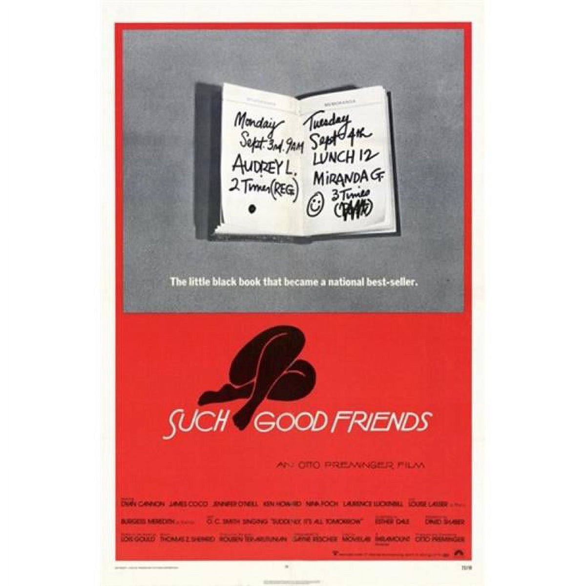 Such Good Friends Movie Poster - 11x17 print showcasing friendship and fun.