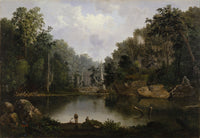Blue Hole Flood Waters print by Robert S. Duncanson showcasing the Little Miami River.