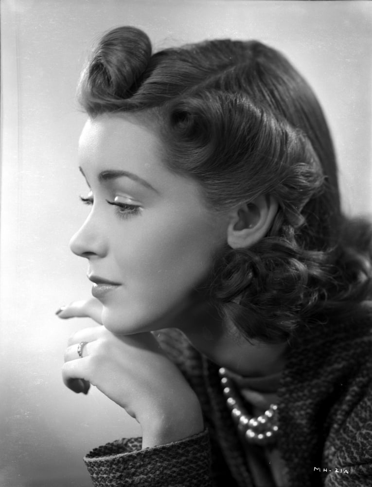 Marsha Hunt Leaning Chin on Hand Photo Print in classic Hollywood style