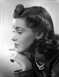 Marsha Hunt Leaning Chin on Hand Photo Print in classic Hollywood style