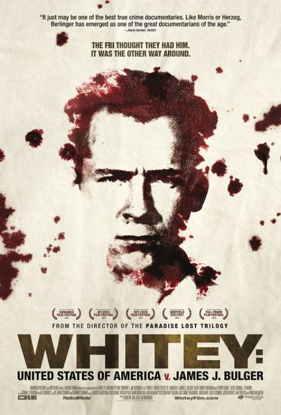 Whitey: United States of America vs. James J. Bulger movie poster 11x17