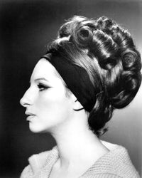 Barbra Streisand portrait photo print available in multiple sizes.