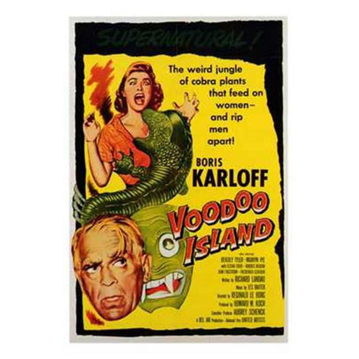 Voodoo Island Movie Poster - 11x17 Print showcasing classic cinema vibes.
