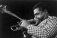 Dizzy Gillespie playing the trumpet photo print