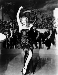 Gilda performing photo poster print featuring Rita Hayworth from 1946.