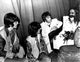 The Beatles with Maharishi Mahesh Yogi photo print