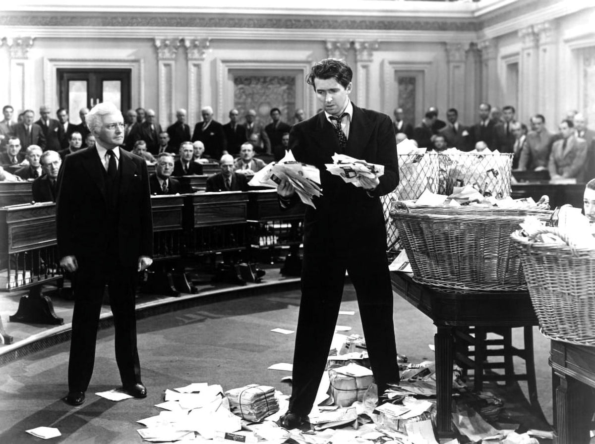 Mr. Smith Goes To Washington photo poster print featuring Claude Rains and James Stewart