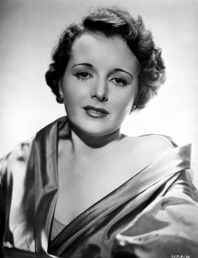 Portrait photo print of Mary Astor, classic Hollywood elegance.