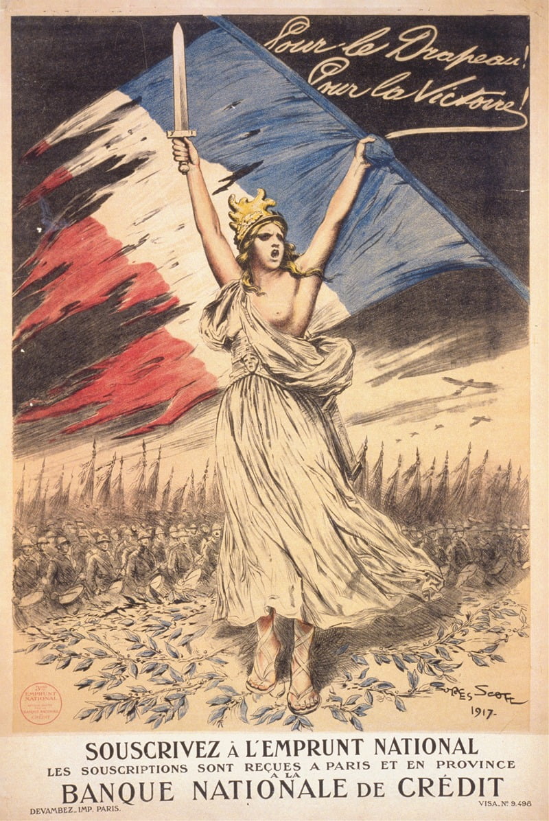 Pour le Drapeau! Pour la Victoire! Poster Print by Georges Bertin Scott