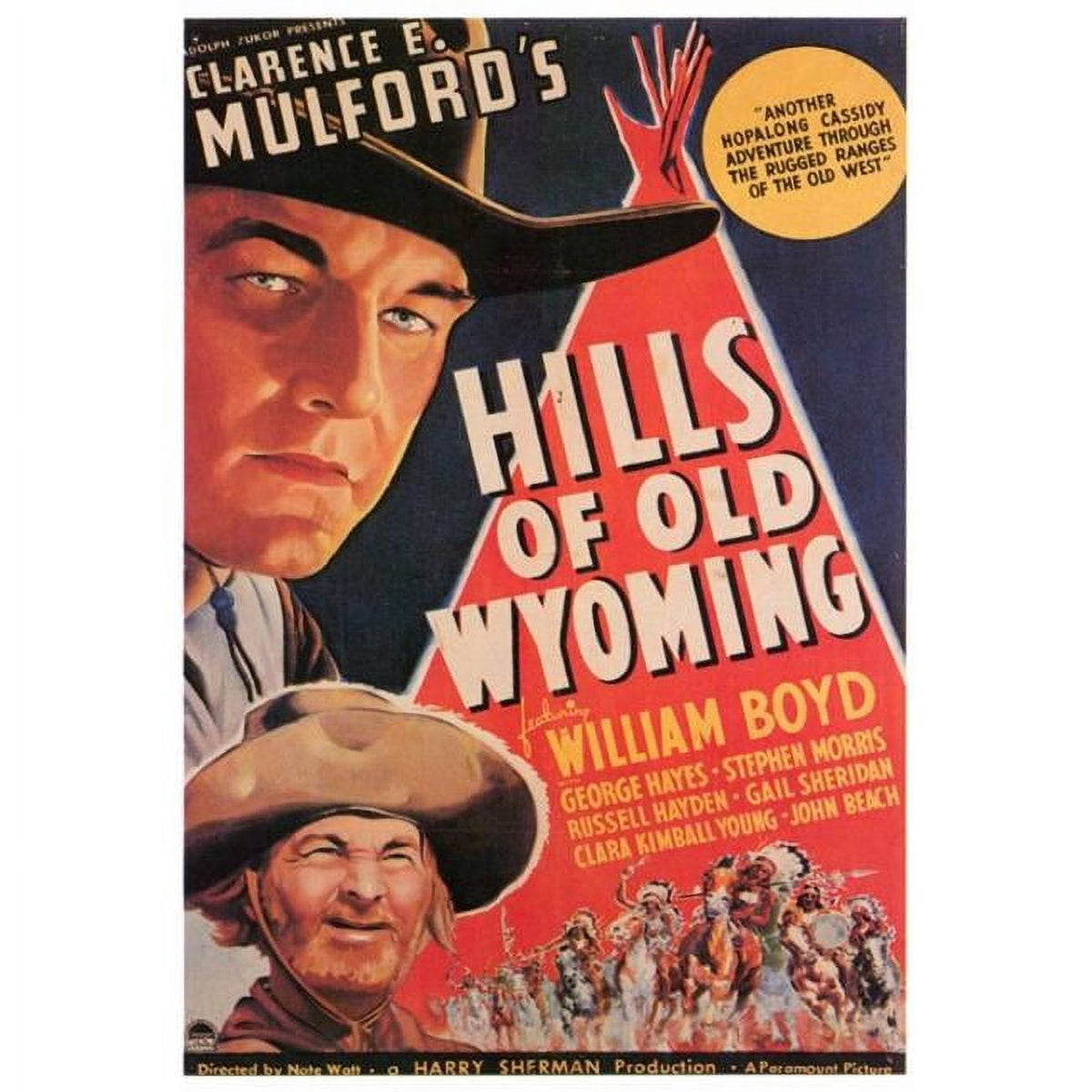 Hills of Old Wyoming Movie Poster Print 27x40