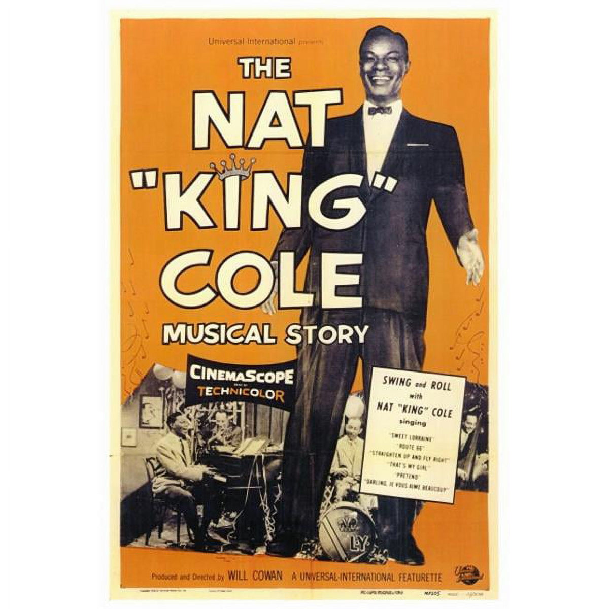 Nat King Cole Musical Story Movie Poster Print 27x40