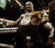 Mike Tyson wearing a championship belt photo print in Las Vegas