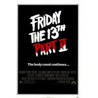 Friday the 13th Part 2 Movie Poster Print showcasing classic horror art.