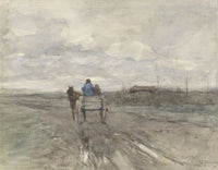 Boerenkar op een landweg Art Print by Anton Mauve