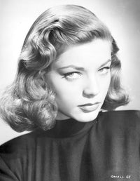 Lauren Bacall classic photo print, available in multiple sizes.