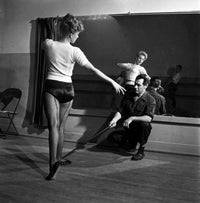 Marilyn Monroe Ballet in Front of Mirror Photo Print