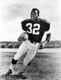 Jim Brown Photo Print showcasing an iconic football legend.