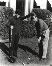 Bob Hope Playing Golf Photo Print capturing classic Hollywood charm.