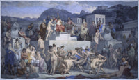 Fight of the Spartan Women poster print showcasing bravery and strength.
