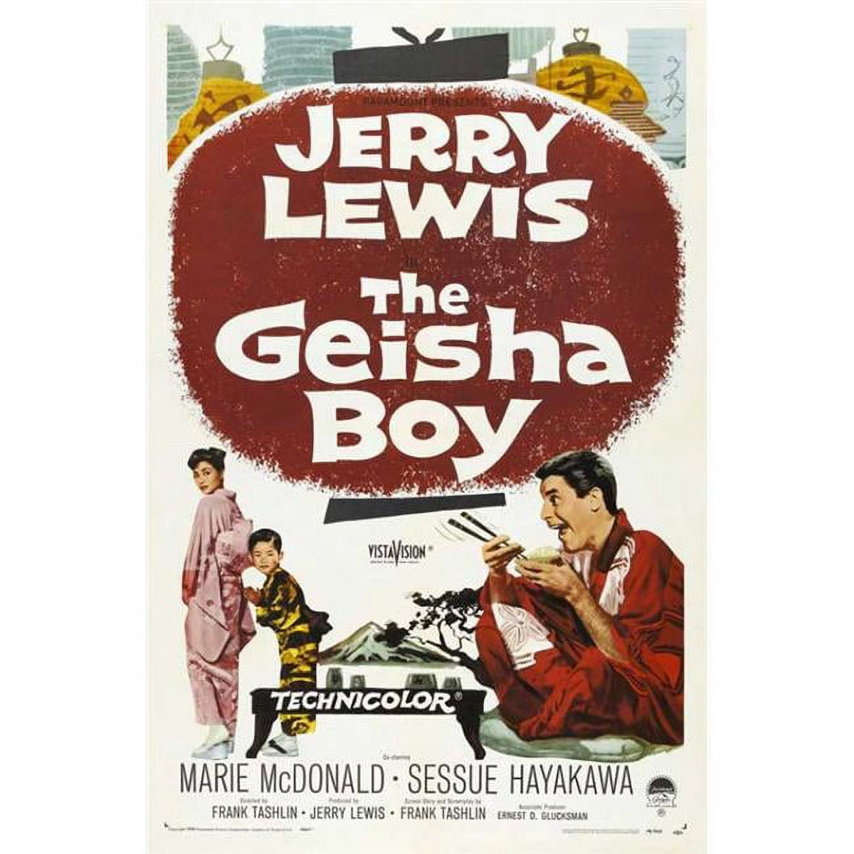 The Geisha Boy movie poster print 27x40 inches.