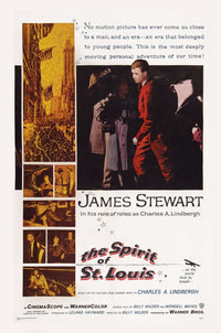 The Spirit of St. Louis movie poster art print featuring James Stewart.