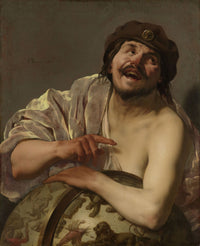 Democritus poster print showcasing the ancient philosopher.