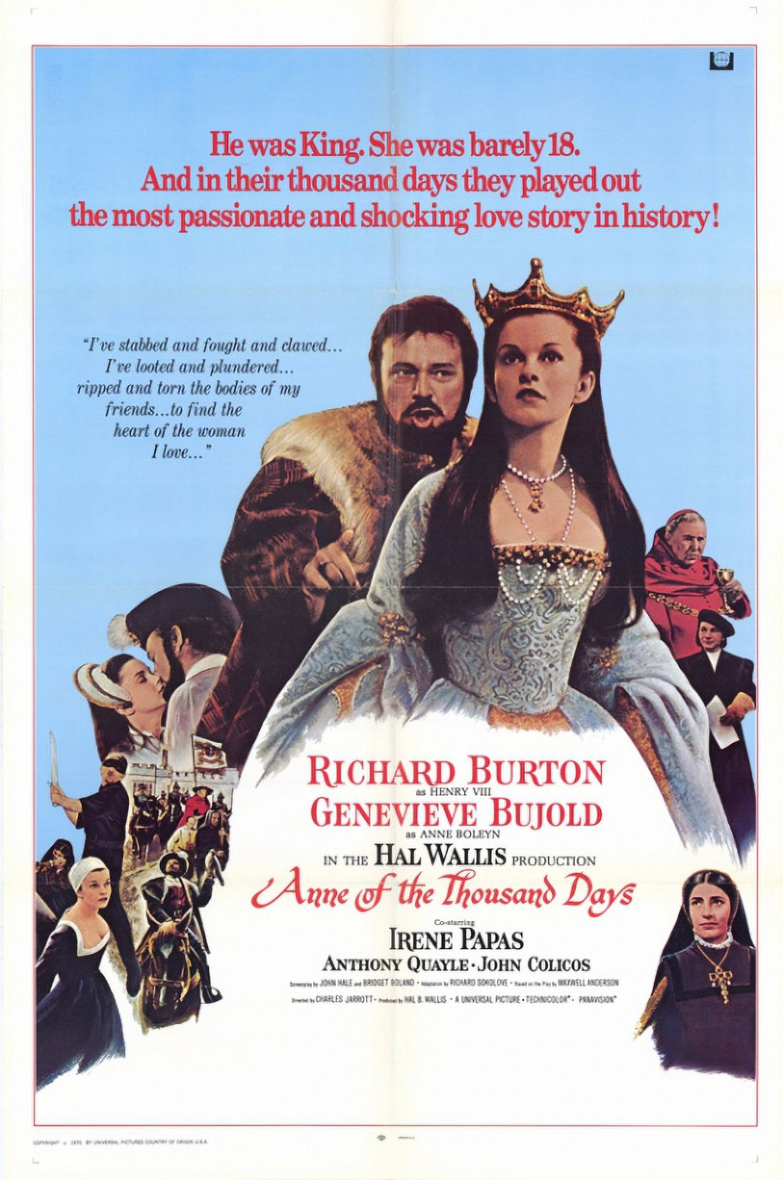 Anne of the Thousand Days Movie Poster 11x17