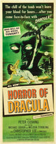 Horror of Dracula Movie Masterprint Poster featuring Christopher Lee and Melissa Stribling, 11x17 size.