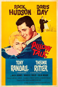Pillow Talk movie poster print featuring Doris Day and Rock Hudson