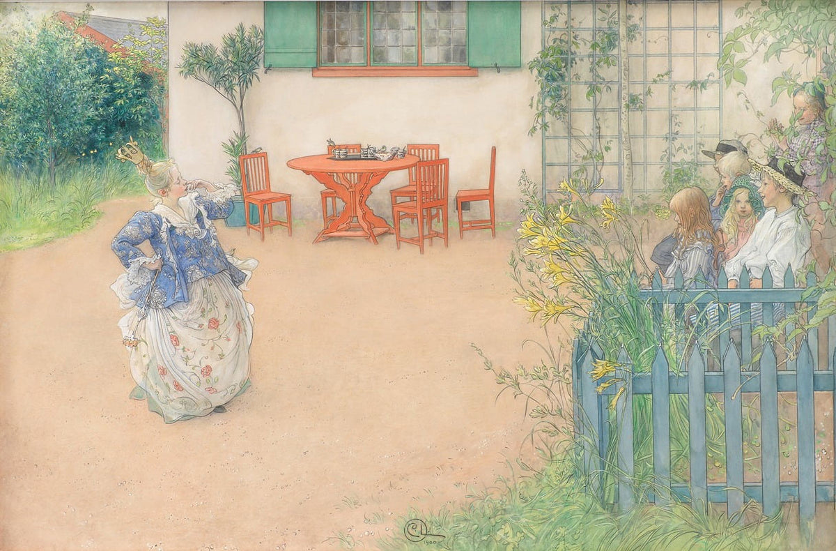 Poster print of Lisbeth as the Evil Princess in 'Fågel Blå' by P.D.A. Atterbom illustrated by Carl Larsson.