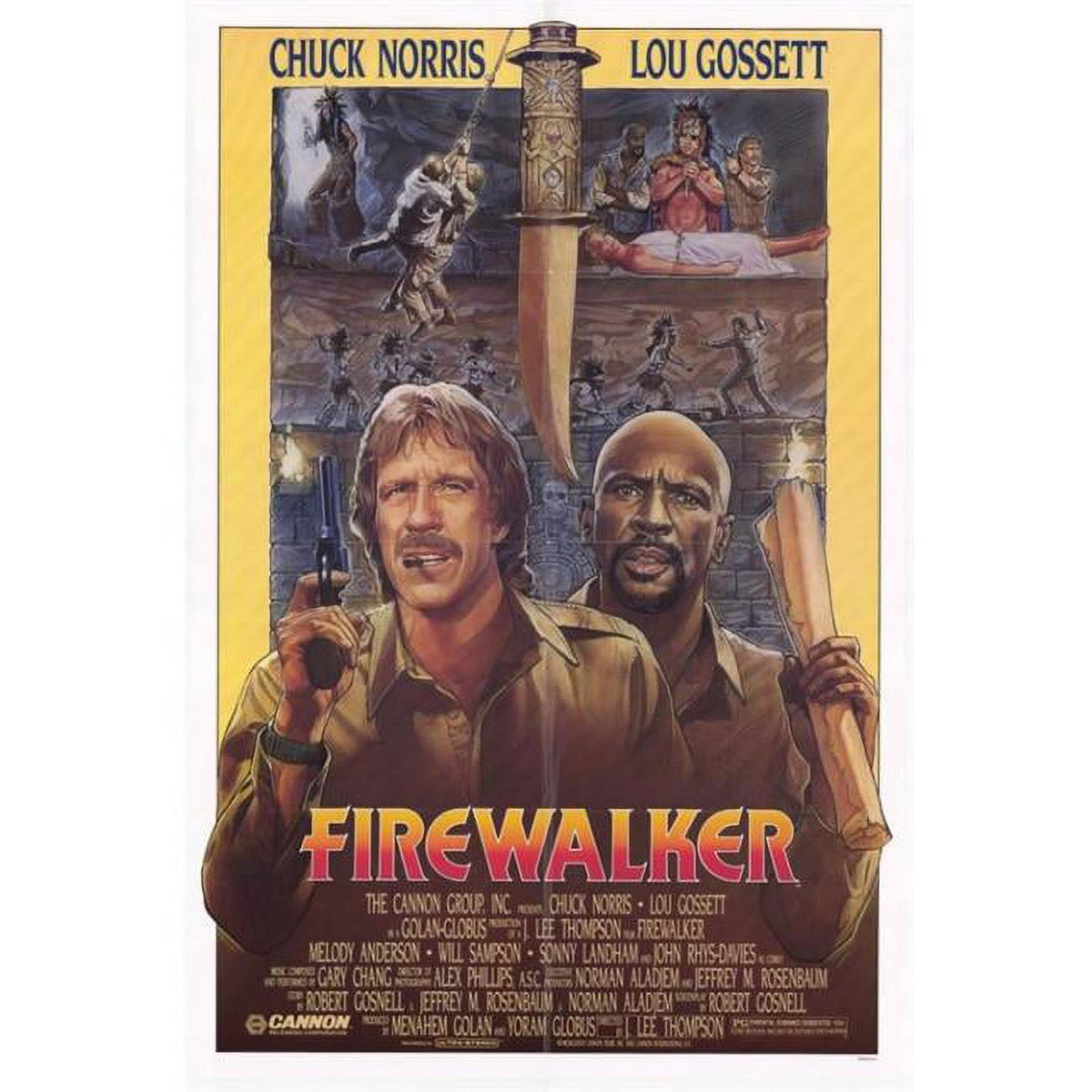 Firewalker Movie Poster Print 27x40 - vibrant action film artwork.