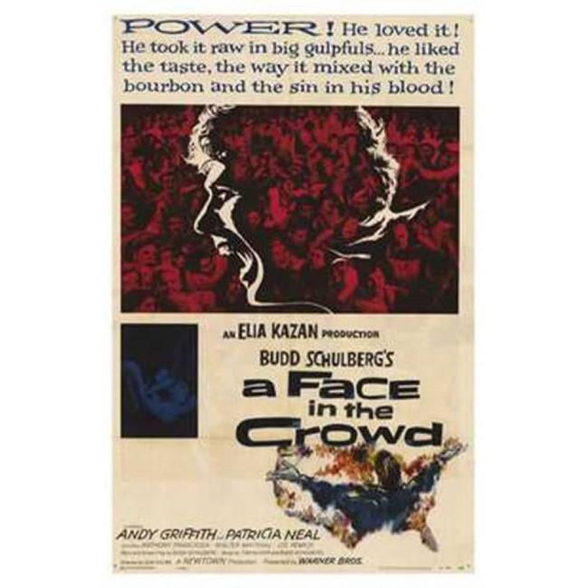 A Face in the Crowd Movie Poster 11x17 print.