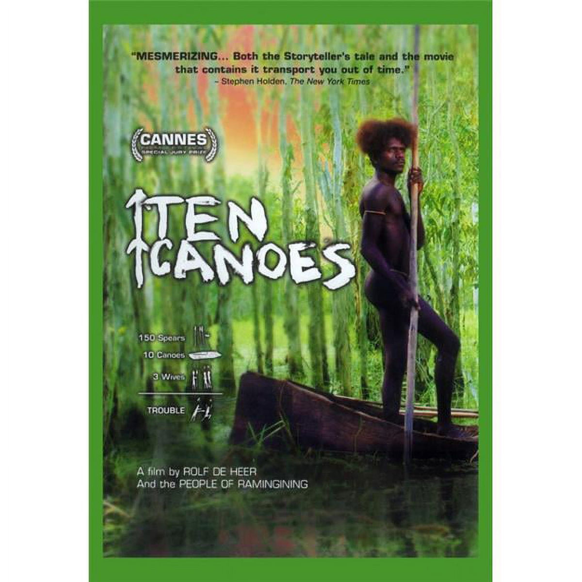 Ten Canoes movie poster print in 27x40 size, showcasing vibrant visuals from the film.