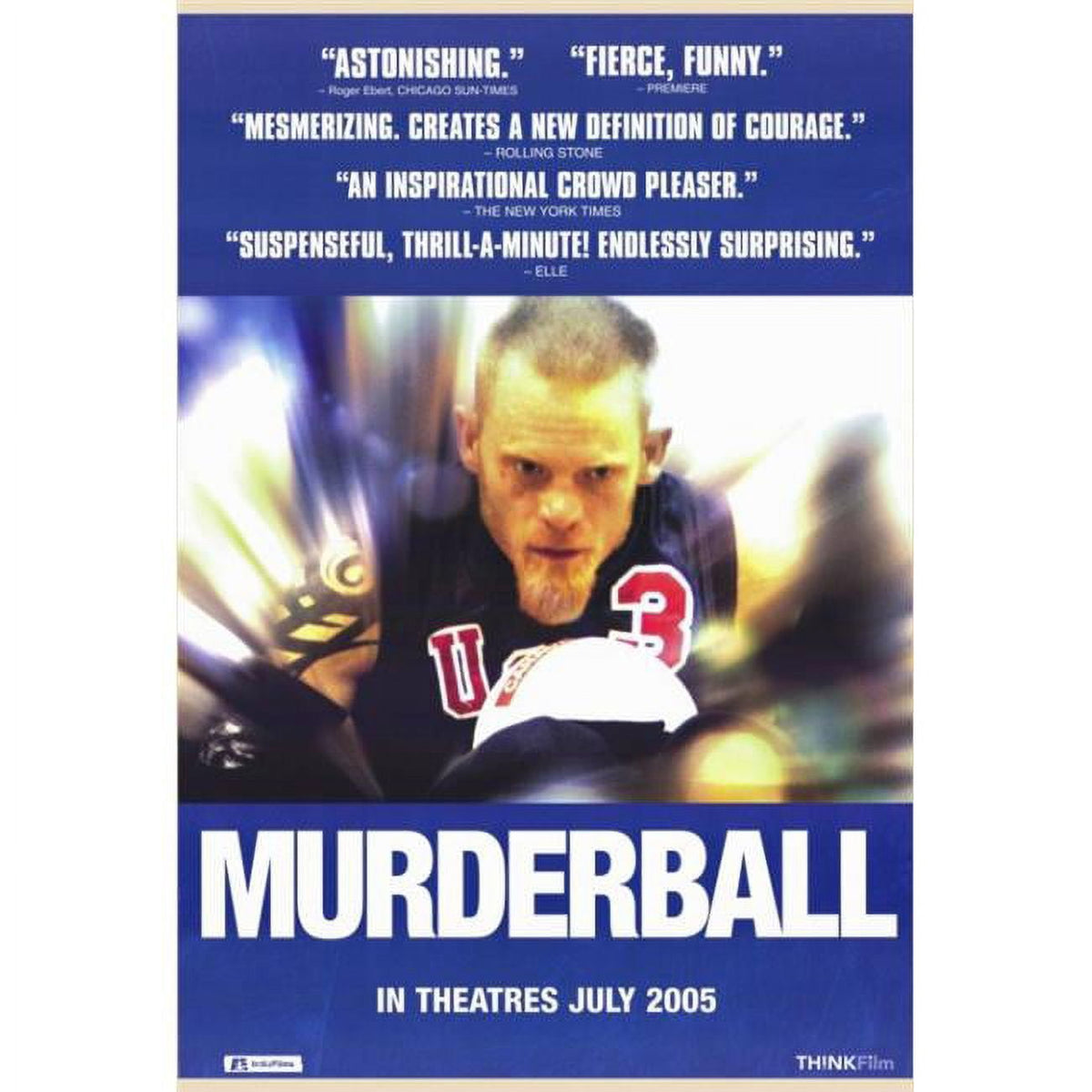 Murderball Movie Poster Print 27x40 showcasing adaptive sports.