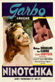 Ninotchka movie masterprint poster featuring Greta Garbo and Melvyn Douglas.